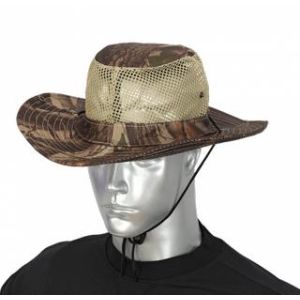 Sombrero BARBARIC con rejilla camo marron