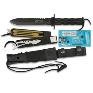 Cuchillo ALBAINOX SUPERVIVENCIA con funda y hoja de 16 cm Ref. 31772