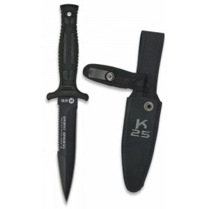 Cuchillo K25 BOTERO con sierra  y funda Hoja 12,5 cm Ref. 31825