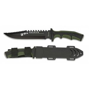 Cuchillo Soldier Verde Hoja 19 cm Ref. 32405