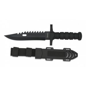 Cuchillo Negro engomado Hoja 19 cm Ref. 32434