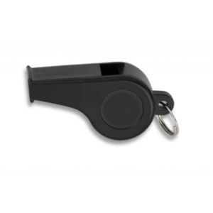 Silbato plástico NEGRO, con anilla 5 cm