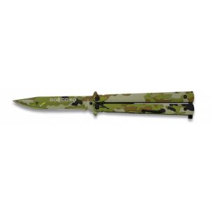 Navaja abanico albainox camo verde hoja de 10 cm Ref. 36223