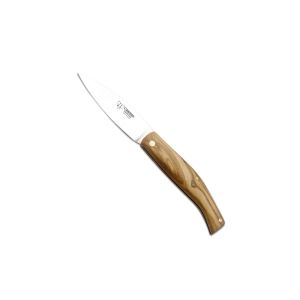 Navaja Cudeman Solsona 445-U hoja de acero Carbono XC75 de 7 cm y empuñadura de madera de olivo de 8,5 cm