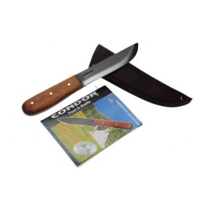 Cuchillo bushcraft BUSHCRAFT BASIC con hoja de acero carbono 1075 de  12