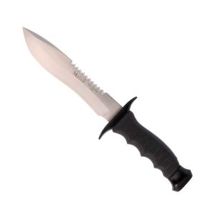 Muela Cuchillo Big Mountain 85-161 hoja de acero MoVa de 15 cm y empuñadura de goma negro.
