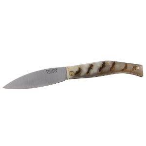 Navaja Pallarès Busa Nº0 de 8 cm con hoja de acero carbono y asta de carnero