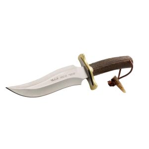 Muela Cuchillo APACHE hoja de acero MoVa de 19 cm y empuñadura de asta de ciervo.