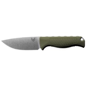 Cuchillo Benchmade Steep Country 15006-01 con hoja de acero Acero CPM S30V de 9.0 cm y empuñadura de Santoprene (caucho termoplástico) de 7.3 cm