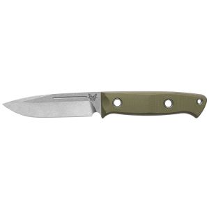 Cuchillo Benchmade Bushcrafter 163-1 con hoja de acero Acero CPM S30V de 11.1 cm y empuñadura de G-10 de 11.9 cm