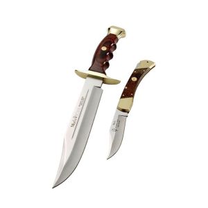 Muela Set de Cuchillos Canguro BW-22N con cuchillo de acero MoVa de 22 cm de hoja y navaja de acero MoVa de 10 cm de hoja