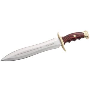 Compra aquí tu Cuchillo Muela BW-24 con hoja de acero MoVa de 24,5 cm y empuñadura de estamina roja de 12,5 cm, ¡Somos su tienda en Albacete!