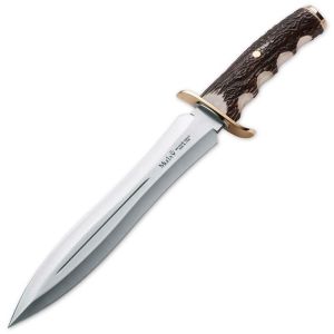 Muela Cuchillo BW-24A hoja de acero MoVa de 24 cm y empuñadura de asta de ciervo.