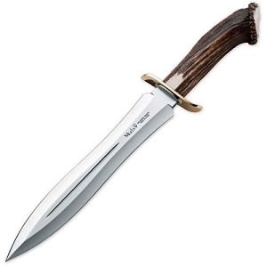 Muela Cuchillo BW-24S hoja de acero MoVa de 24 cm y empuñadura de roseta de ciervo.