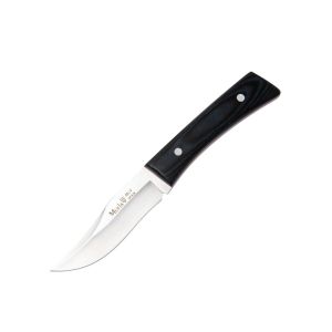 Compra aquí tu Cuchillo Muela BWE-8M con hoja de acero MOVA de 8 cm y empuñadura de micarta con separadores de 8,5 cm., ¡Somos su tienda en Albacete!