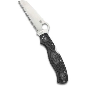 Navaja Spyderco Rescue 3 C14SBK3 con hoja de acero VG-10 de 9 cm filo SpyderEdge y empuñadura de FRN negro de 12 cm