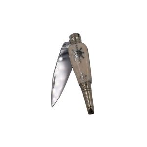 Navaja Clásica de fieles Cántara artesanal de Albacete de José Antonio Herreros con hoja de acero 440c de 9 cm y empuñadura de ciervo.