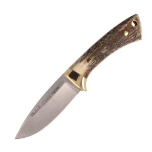 Muela Cuchillo Colibri COL-7A hoja de acero MoVa de 7 cm y empuñadura de asta de ciervo.