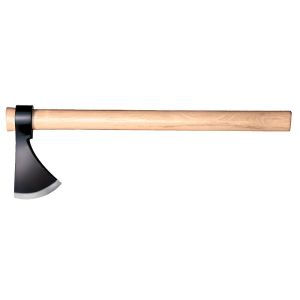 Hacha de lanzamiento Cold Steel Frontier Hawk 90FH con hoja de acero 1055 High Carbon de 8.30 cm y empuñadura de Madera de 47.60 cm