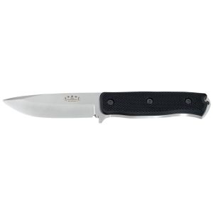 Cuchillo Fällkniven F1x con hoja de acero Acero Elmax de 10.2 cm y empuñadura de Thermorun (material de polímero resistente) de 11.8 cm