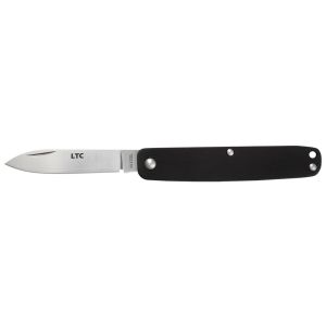 Navaja Fällkniven LTC Black con hoja de acero 3G de 5.9 cm y empuñadura de aluminio de 8.1 cm