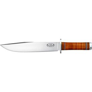 Cuchillo Fällkniven NL1 - Thor NL1 con hoja de acero VG10 de 25.0 cm y empuñadura de Cuero de 13.5 cm