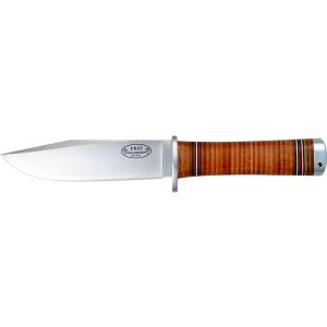 Cuchillo Fällkniven NL4 - Frej NL4 con hoja de acero VG7 de 13.0 cm y empuñadura de Cuero de 11.4 cm