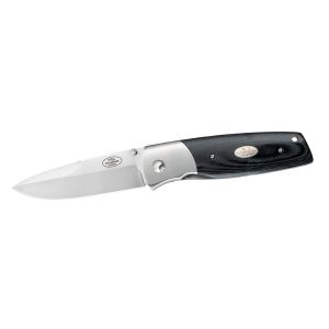 Navaja Fällkniven PXL Black con hoja de acero Acero Elmax de 8.8 cm y empuñadura de Micarta de 11.1 cm