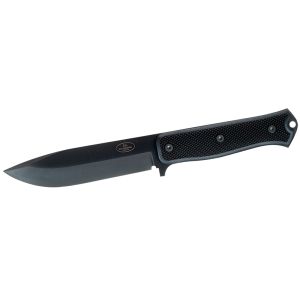Cuchillo Fällkniven Tungsten Carbide  con hoja de acero Lam. CoS de 13.2 cm y empuñadura de Thermorun (material de polímero resistente) de 11.7 cm