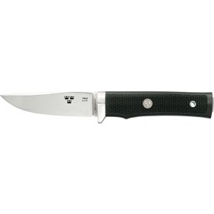 Cuchillo Fällkniven TK2 - Tre Kronor TK2 con hoja de acero 3G de 10.0 cm y empuñadura de Thermorun (material de polímero resistente) de 11.5 cm