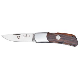 Navaja Fällkniven TK3 - Tre Kronor TK3 con hoja de acero 3G de 7.0 cm y empuñadura de Madera de hierro de 9.5 cm