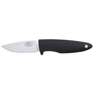Cuchillo Fällkniven WM1L Cuero con hoja de acero VGWolf de 7.0 cm y empuñadura de Thermorun (material de polímero resistente) de 10.5 cm