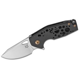 Navaja italiana FOX SURU FX-526 CF con hoja de 6 cm de acero M390D y empuñadura de fibra de carbono de 8,8 cm ganadora del premio Blade Show Overral Knife of the Year 2018