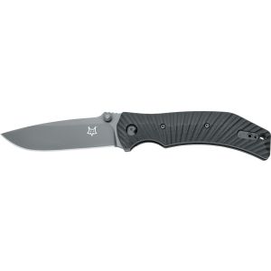 Navaja italiana FOX EXTREME ELITE FX-121 G10 con hoja de acero böhler N690Co lacada en negro de 8,5 cm y empuñadura de G10 negro de 10,5 cm con clip reversible