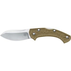 Navaja italiana FOX ZERO FX-305 con hoja de acero Böhler N690Co de 7 cm y empuñadura de 9,5 cm de FRN verde