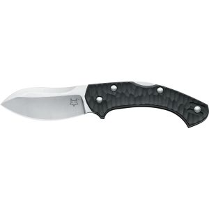 Navaja italiana FOX ZERO FX-305 con hoja de acero Böhler N690Co de 7 cm y empuñadura de 9,5 cm de FRN negro