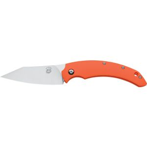 Navaja italiana FOX SLIM DRAGOTAC FX-518 O con hoja de acero Böhler N690Co de 8 cm de y empuñadura de FRN naranja de 10,5 cm