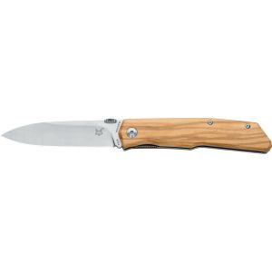 Navaja italiana FOX TERZUOLA FX-525 OL con hoja de acero N690Co de 8,5 cm y empuñadura de olivo de 11,5 cm