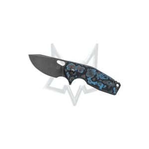 Navaja Fox Suru FX-526LE CF con hoja de acero CPM 20 CV y empuñadura de cobre anodizado de 8,8 cm