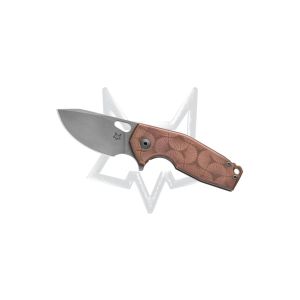 Navaja Fox Suru FX-526LE COP con hoja de acero CPM 20 CV y empuñadura de cobre de 8,8 cm