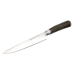 Muela Cuchillo GAUCHO-20A hoja de acero MoVa de 20 cm y empuñadura de asta de ciervo.