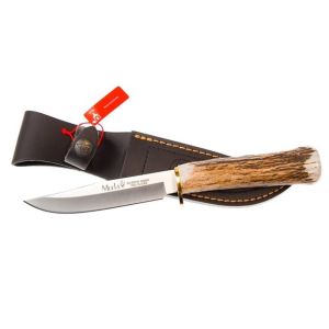 Muela Cuchillo GREDOS GRED-12A hoja de acero MoVa de 12 cm y empuñadura de asta de ciervo.