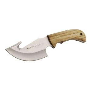 Muela Cuchillo GRIZZLY-12.OL hoja de acero MoVa de 12 cm y empuñadura de madera de olivo.