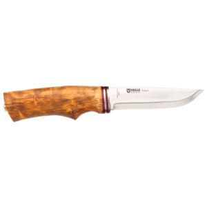 Cuchillo nórdico HELLE 200155 Futura con hoja de acero H3LS de 10.5 cm y empuñadura de Abedul rizado de 11.5 cm