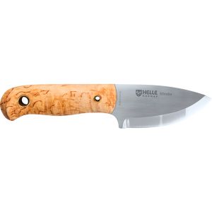 Cuchillo nórdico HELLE 620 Mandra con hoja de acero Inox de 6.9 cm y empuñadura de Abedul rizado y fibra vulcanizada de 8.1 cm
