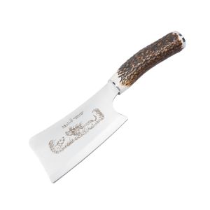 Compra aquí tu Cuchillo Muela HC-13A con hoja de acero MoVa de 16 cm y empuñadura de asta de ciervo de 12,5 cm., ¡Somos su tienda en Albacete!