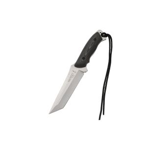 Compra aquí tu Cuchillo Muela KENDO-10W con hoja de acero 440 de 10 cm y empuñadura de canvas micarta negra de 12 cm., ¡Somos su tienda en Albacete!