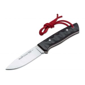 Muela Cuchillo Kodiak KODIAK-10SV.M/K hoja de acero Sandvick 14C28N de 10 cm y empuñadura de micarta negra funda de kydex negra.