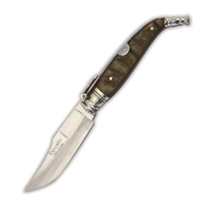 Navaja Expósito Albaceteña Nº1 con hoja de acero molibdeno vanadio de 9 cm y empuñadura de cuerno de muflón M/103-MU