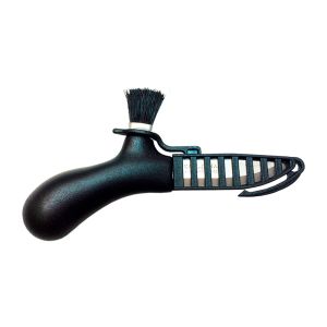 Cuchillo para setas Morakniv negro con hoja de acero 12C27 (inox) de 6.2 cm y empuñadura de Polímero de 7.9 cm